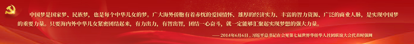 習近平總書記在會見第七屆世界華僑華人社團聯誼大會代表時強調